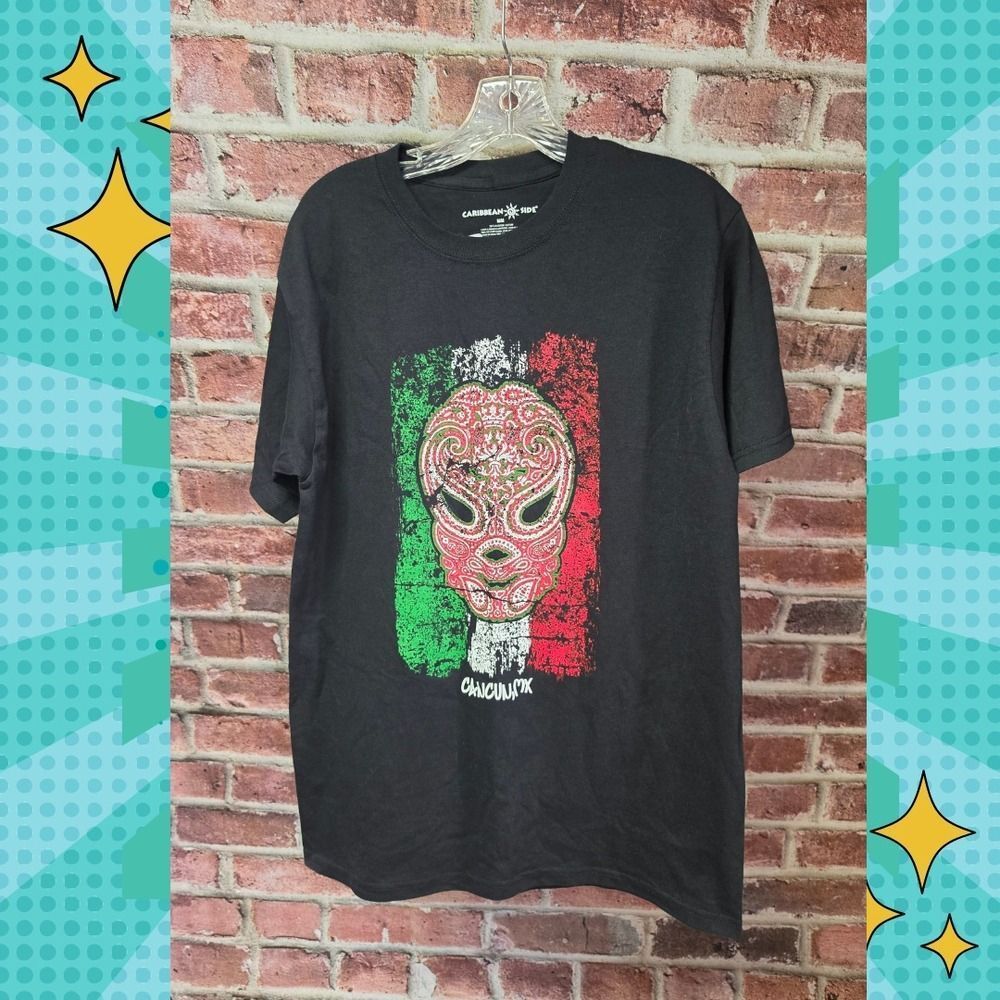 Unisex CARIBBEAN SUNSIDE Cancun Mexico Tee‎ Medium